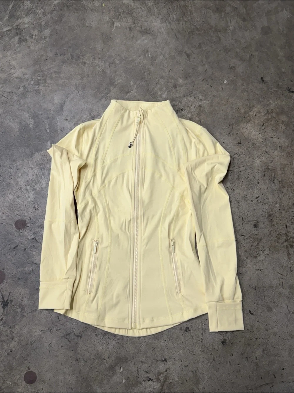 lululemon athletica Light Yellow Jacket and Leggings Set